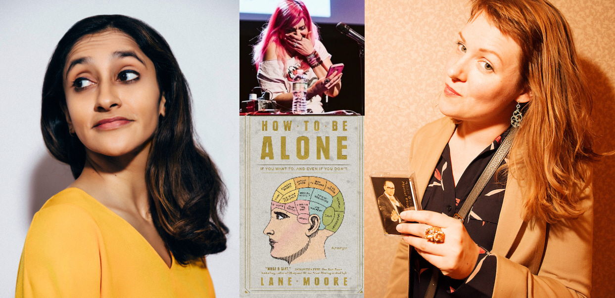 Aparna Nancherla, Lane Moore, and Ariel Duma: "Tinder Live with Lane Moore"